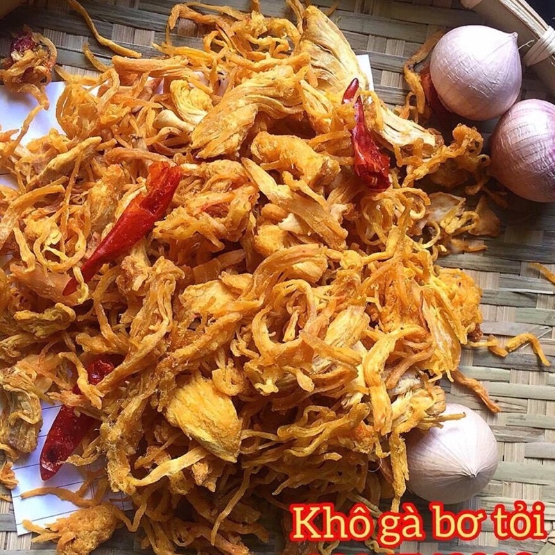 Khô Gà Bơ Tỏi loại 1 - lon pet 300gr