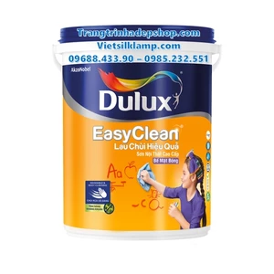 Sơn màu nội thất - Sơn nước cao cấp DULUX EASYCLEAN LAU CHÙI HIỆU QUẢ Bề mặt bóng - A991B (18L)