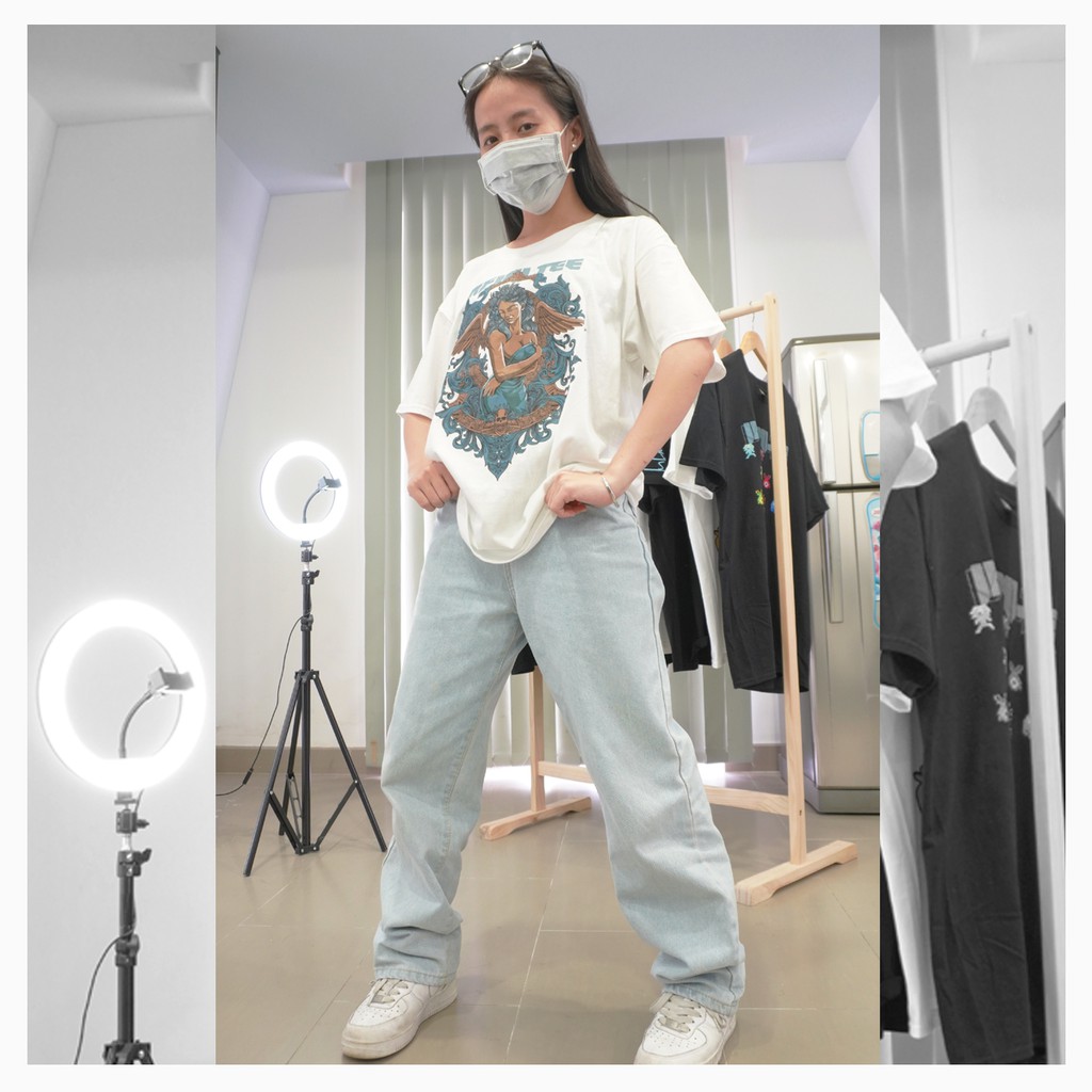 Áo thun INFINITEE Fni0075, Thun 100% Cotton - form rộng Unisex. Nam