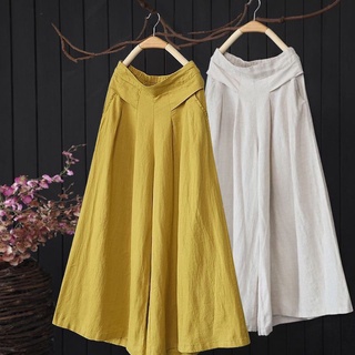 Quần dài nữ ống suông chất Linen cạp chun mát mịn nhẹ nhàng không lộ H3 MỚI