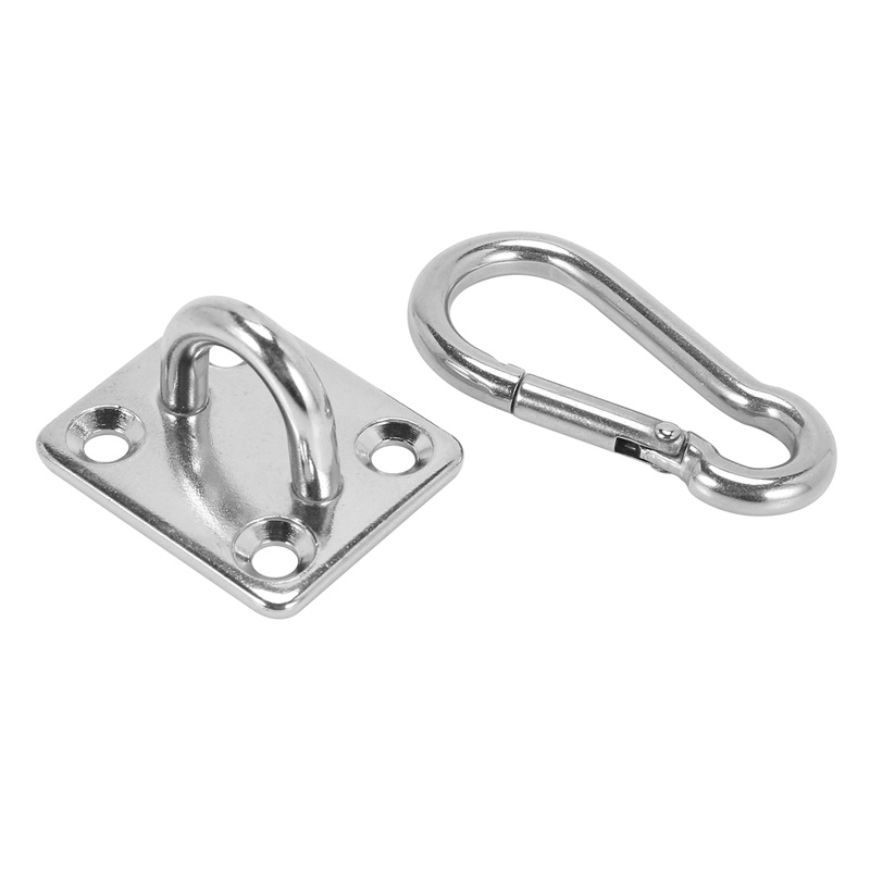 Set 2 móc treo võng gắn tường hình chữ U bằng thép không gỉ