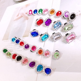 1 Phụ Kiện Trang Trí Dây Giày Đính Đá Sáng Lấp Lánh Xinh Xắn