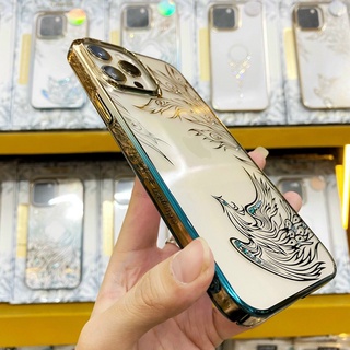 Ốp lưng KINGXBAR cứng chống ố đính đá cao cấp cho ip 13 / 13pro / 13 promax