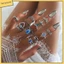 Set 13 nhẫn nhiều kiểu dáng phong cách boho cho nữ
