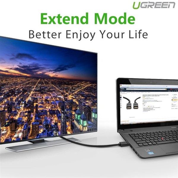 Product image Cáp Displayport to HDMI 2M chính hãng Ugreen 10202 cao cấp 2