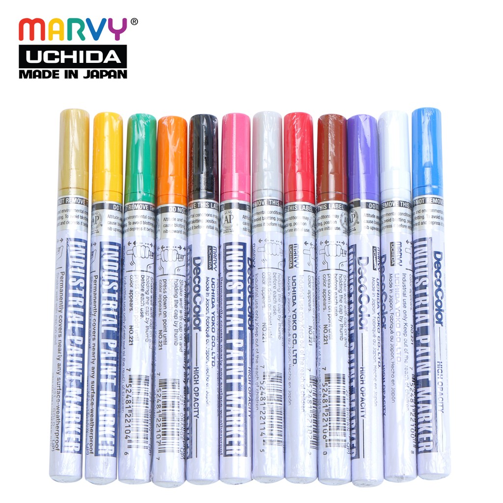 Ảnh Bút sơn không phai Marvy Uchida 221 ngòi 1.4mm 1