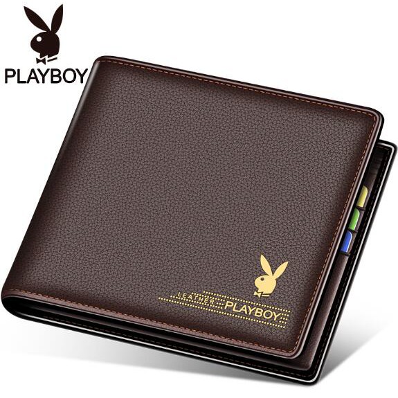 Playboy Nam Thắt Lưng Bộ Ví Ngắn Thắt Lưng Bộ Da Thắt Lưng Ngắn Ví Cha Chồng