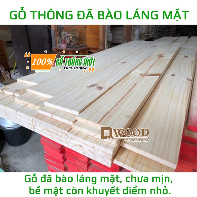 Ảnh Gỗ Thông DWOOD Nguyên Tấm Mặt Rộng 24cm Mới 100% - Chiều dài tự chọn 4