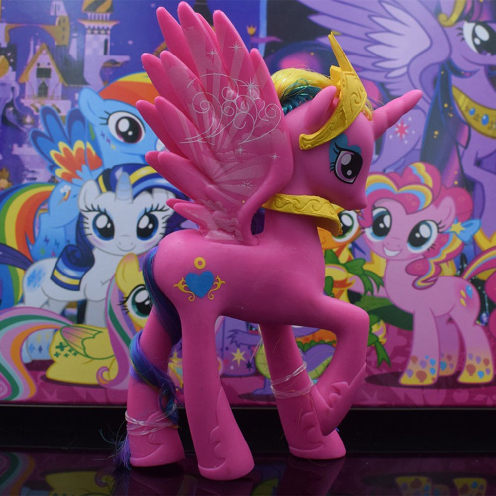 * MOON * 1Pc 14cm My Little Pony Moon Princess Nhân vật hành động Búp bê PVC Bộ sưu tập đồ chơi trẻ em