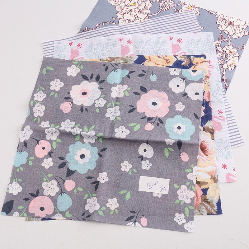 Vải bông chắp vá 25x25cm, phụ kiện handmade cho búp bê TJ0537