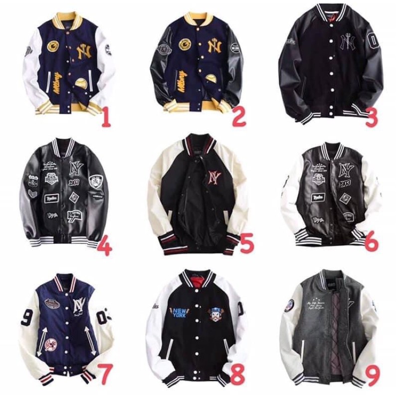 Bomber Varsity Jacket MLBNY Shopee Việt Nam