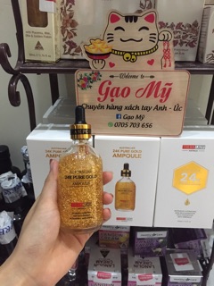 Serum Australia 24k Pure Gold Ampoule 100ml (serum tinh chất vàng 24k cao cấp Thera Lady Úc)