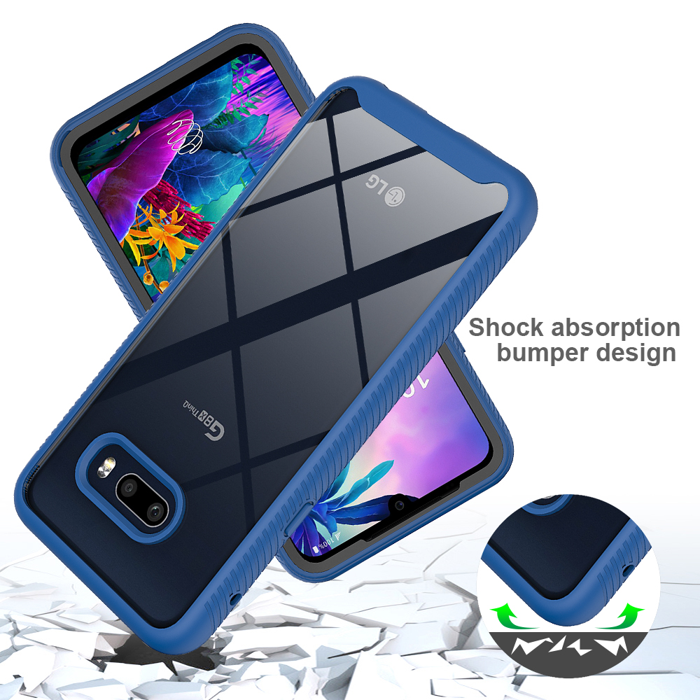 Dành Cho LG G8X ThinQ Full Body Hybrid Chống Trầy Xước Vỏ Bảo Vệ Giáp Chống Sốc