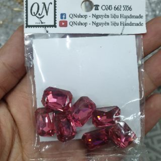 7- 10 viên Đá pha lê loại xịn đẹp lấp lánh làm trang sức, nguyên liệu làm trang sức, nguyên liệu Handmade