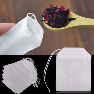 Túi Trà Rỗng Vải Không Dệt 6x8cm / 10x15cm, Túi Lọc Cói Dây Cho Bột Thảo Dược / Gia Vị, 50-200 Cái Bao Bì Thân Thiện Với Môi Trường