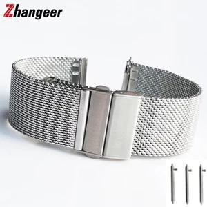 Dây Đeo Đồng Hồ Bằng Thép Không Gỉ 16mm 18mm 20mm 22mm Tháo Gỡ Nhanh