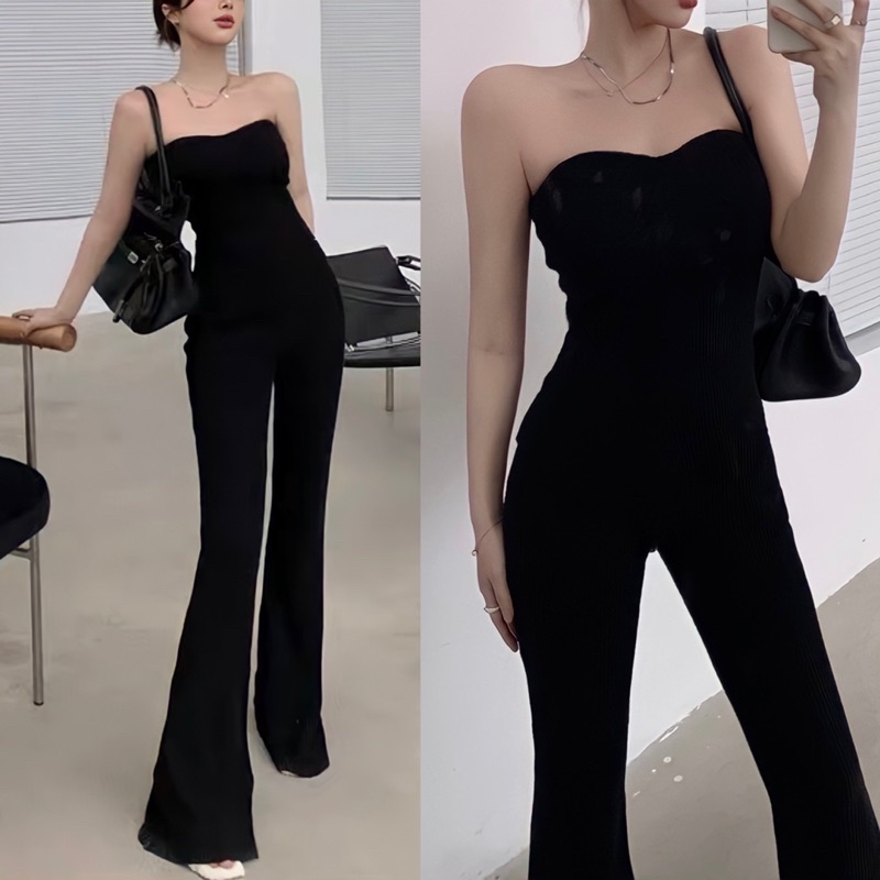 Jumpsuit Ống Loe
