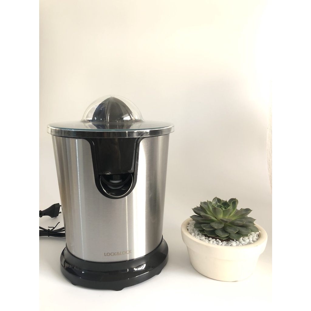 Máy Vắt Cam Bằng Thép Không Gỉ LocknLock Premium Citrus Juicer EJJ226BLK, Màu Đen, 85W - K-MALL