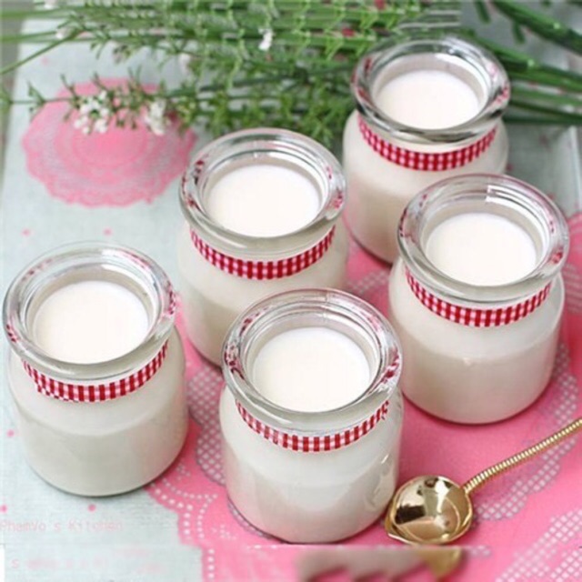 Hũ thuỷ tinh làm sữa chua