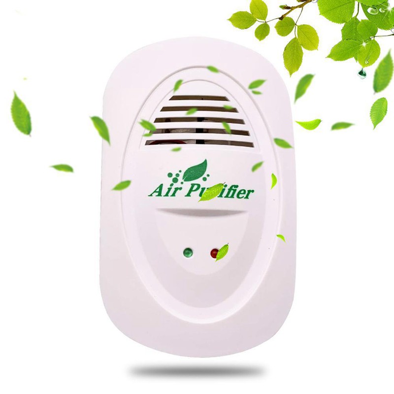 Máy lọc không khí Mini có thể cắm được Phòng nhỏ Làm mát không khí treo tường Giảm mùi hôi từ thú cưng, Ion âm cho văn phòng tại nhà phích cắm US