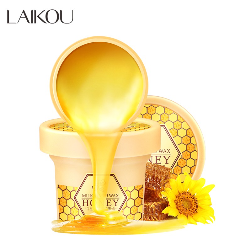 Ảnh Sáp dưỡng ẩm da tay LAIKOU chiết xuất từ sữa và mật ong giúp tẩy tế bào chết và làm sáng da 120g 2