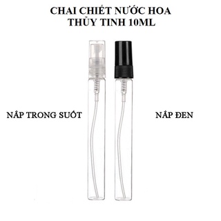 Bộ chai chiết nước hoa thủy tinh mini dạng xịt 10ml