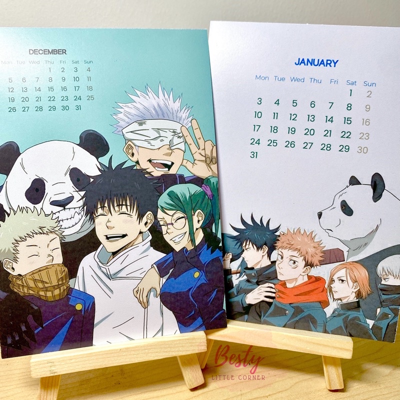 Lịch Jujutsu Kaisen 2022 - Lịch 2022 chú thuật hồi chiến - Lịch để bàn ...