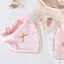Set 3 Yếm Ăn Cotton Thấm Hút Tốt In Họa Tiết Công Chúa Xinh Xắn Dành Cho Các Bé