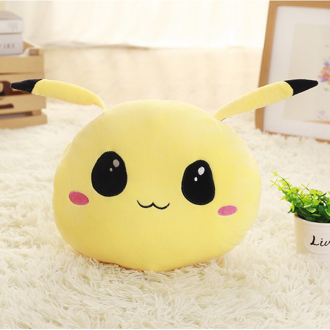 Ht3 Pokemon Gối Đệm Pikachu Eevee Snorlax Mềm Sang Trọng Đồ Chơi Sang Trọng Búp Bê Ấm Tay TH3