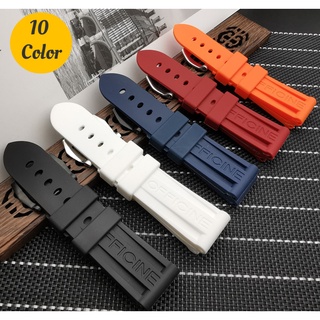 Dây Đeo Đồng Hồ 22mm 24mm 26mm Bằng Cao Su Silicon Nhiều Màu Sắc Dành Cho Panerai