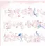 băng dính washi mẫu cung đình, hoa hồng chim xanh, tuyết liên, bình mực, hoa xanh nhũ, set 3 vải kimono