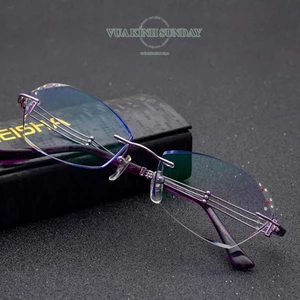 Gọng kính cận khoan titanium VD224