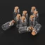 Set 10 Lọ Điều Ước Thủy Tinh Mini 0.5/1/2/20mL Kèm Nút Bần