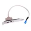 NAMA Full Size Giá Đỡ Bo Mạch Chủ 9pin Đến 2 Cổng USB 2 0 Nữ Mặt Sau Bảng Đầu Nối Cáp Adapter Chiều Dài 30cm