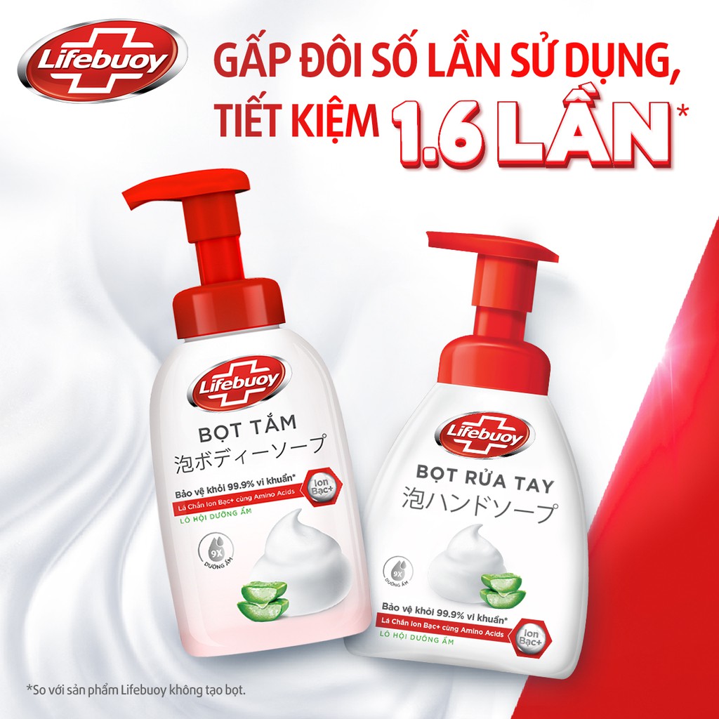 Ảnh [Date 7/2025] Bọt rửa tay dưỡng ẩm Lifebuoy hương Lô Hội 250ml 1