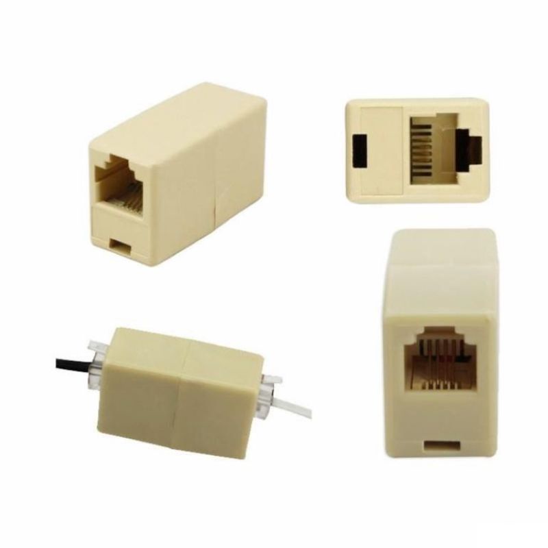 Đầu nối dây điện thoại RJ11 1 ra 1 , đầu nối 1-1 cáp điện thoại RJ11 ...