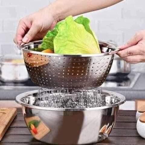 SET 5 Bộ rổ chậu inox | Shopee Việt Nam