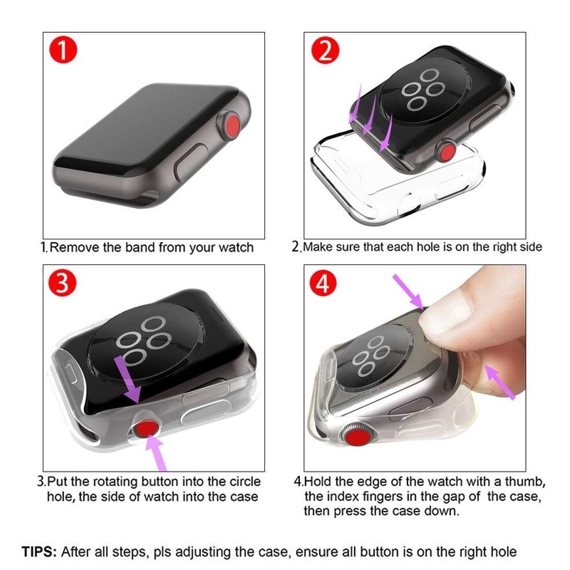 Bảo Vệ Màn Hình Cho Đồng Hồ Trong Suốt 46MM 49MM 45mm 41mm 44MM 40MM Full TPU Trong Suốt 42mm 38MM iwatch Series 11 10 9 7 SE 6 5 4