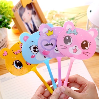 COMBO 5 Bút Bi Kèm Quạt nhiều màu hình thú siêu dễ thương 88236