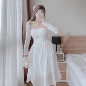 SET ĐẦM MAXI ĐŨI TƠ KÈM KHOÁC ⚡HỎA TỐC⚡ MEOINDAHOUSE