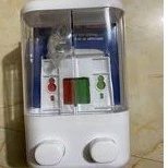 bộ hộp đôì đựng xà phòng-nước rửa tay-giàu gội 2 ngăn dành gia đình,khách sạn,chung cư,homestay,nhà hàng.b 12 tháng