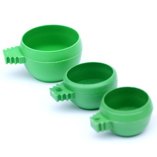 3 Cốc Uống / Muỗng Ăn Chim Nhựa Cho Chim Ăn Cốc Bồ Câu Bát Tưới Nước Đồ Cho Ăn
