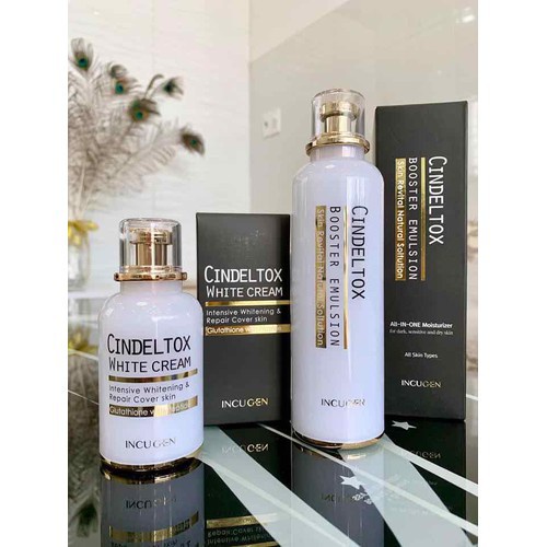 Nhũ Tương Dưỡng Trắng Cindel Tox Booster Emulsion chai 120ML - PHUONGANHOUSE