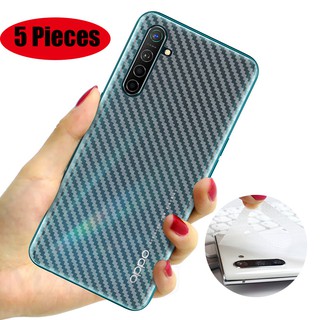5 cái OPPO Reno 12 12F 11 11F 10 8 8T 8Z 7 7Z 6 6Z 5 4z 4f 2 2 2z 10x Zoom 5 Pro Plus 5g Mô hình sợi carbon Mờ lưng Phim dán phía sau Phim bảo vệ mềm