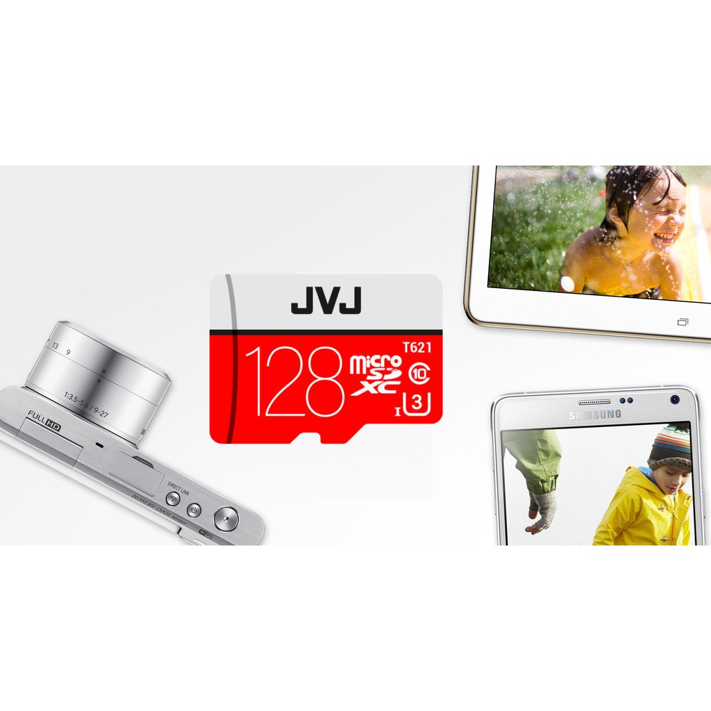 Ảnh Thẻ nhớ 128Gb JVJ Pro U3 Class 10 MicroSDHC – chuyên dụng cho CAMERA tốc độ cao tương thích với mọi thiết bị 4