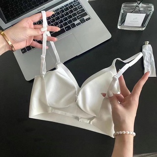 Thời Trang Cao Su Mới Áo Ngực Quây Có Thể Điều Chỉnh Dây Đai Mềm Mại Thoáng Khí Ly Cao Su Liền Mạch Áo Ngực Lụa Lạnh