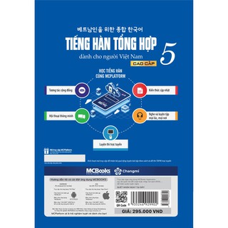 Sách - Giáo Trình Tiếng Hàn Tổng Hợp Dành Cho Người Việt Nam Cao Cấp 5 Bản 4 Màu