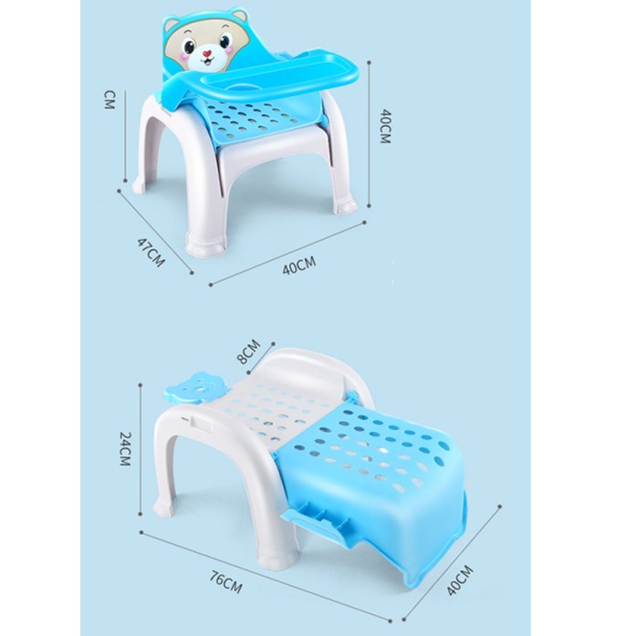 3 in 1 Ghế ăn dặm đa năng  Dùng làm ghế gội đầu  Ghế cho bé ngồi tập tô rất tiện dụng hàng Việt Nhật
