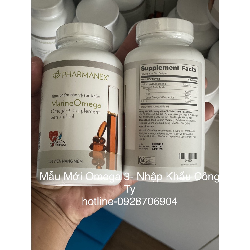 Dầu Cá NUSKIN Marine Omega 3 hỗ trợ tim mạch,sức khoẻ...Hàng Nhập khẩu