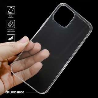 Ốp lưng HOCO dẻo trong suốt cao cấp cho iphone 12/12Pro/12Promax/13/13Pro/13Promax/14/15/16/17/pro/promax